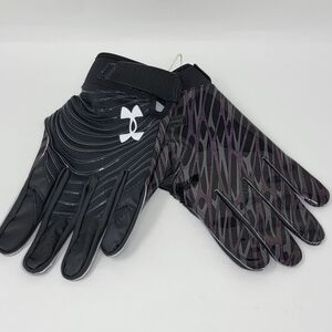 Under Armour UA Blur Football Gloves Size 3XL  Black And Purple New